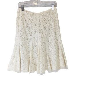 Tahari Lace Fit & Flare Skirt